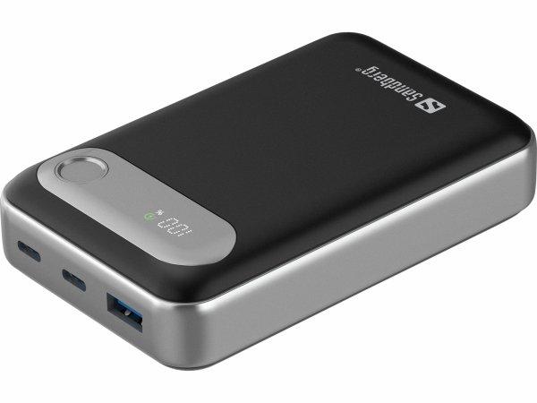 Sandberg 421-41 Powerbank 20000mAh 35Watt 2xUSB-C 1xUSB-A Sort