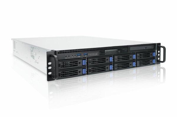 Ernitec 2U 8 Bay Server - Ultra 5 225, 16GB, 2x1TB NVMe, 9361 RAID, 1x2.5GbE, 1x10GbE, IPMI, TPM, 2x800W, Win11 Pro