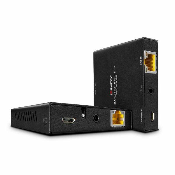 Lindy 50m Cat.6 HDMI 4K60 IR Extender with PoC Loop Out