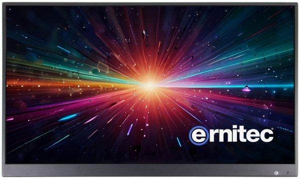 Ernitec 24 Surveillance monitor for 24/7 Use, 1080P Resolution 2 x HDMI 2.0, 1 x VGA Port,1 x RJ45 (PoE IN) , 2 x Speakers