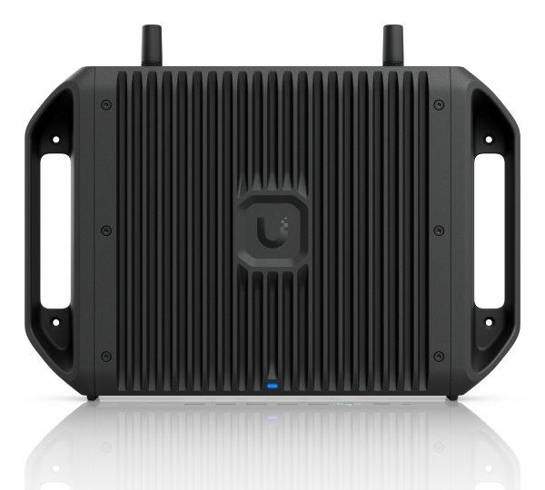 Ubiquiti Ruggedized, fanless 10 GbE UniFi Cloud Gateway delivering 350W of total system power for high-density PoE deployments, with