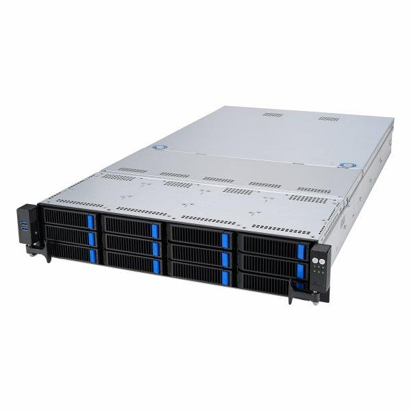 Barebone Server Asus Rack Server RS521A-E12-RS12U/1G/1.6kW/12NVMe/FAN/RH/OCP/GPU 2U Single Sockel SP5 90SF03X1-M000C0