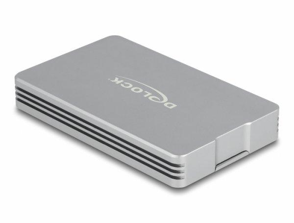 DeLOCK Ekstern Lagringspakning Thunderbolt 4 USB-C 4 Thunderbolt 3 M.2 NVMe Card