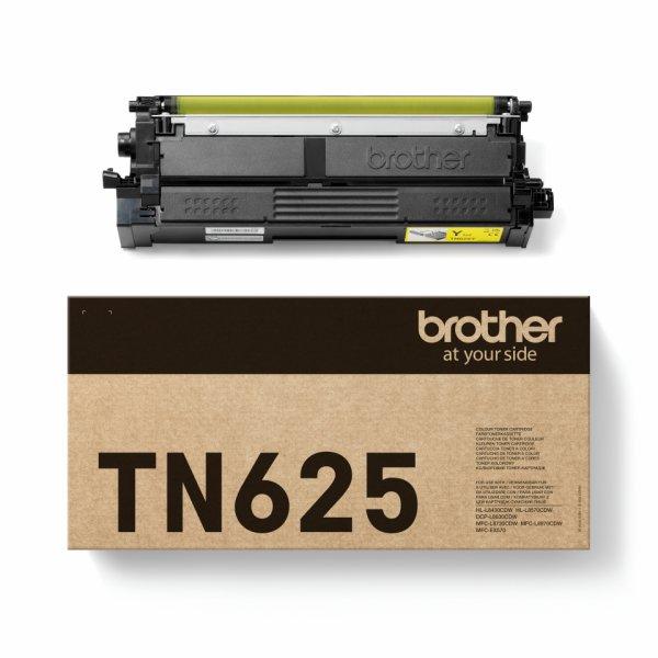 Brother TN625Y - Keltainen - alkuperäinen - laatikko - väriainekasetti malleihin Brother DCP-L8630CDW, HL-L8430CDW, HL-L8570CDW, MFC-L8730CDW, Workhorse MFC-L8970CDW