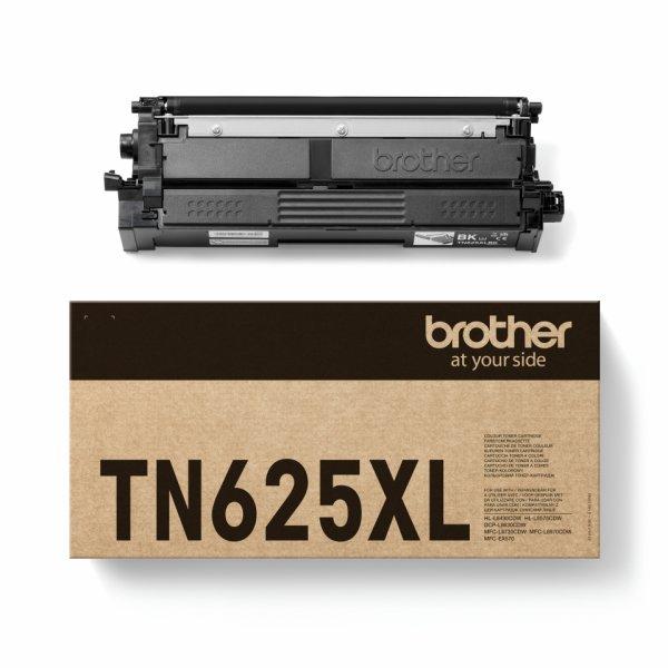 Brother TN625XLBK - Suuri kapasiteetti - musta - alkuperäinen - laatikko - väriainekasetti malleihin Brother DCP-L8630CDW, HL-L8430CDW, HL-L8570CDW, MFC-L8730CDW, Workhorse MFC-L8970CDW