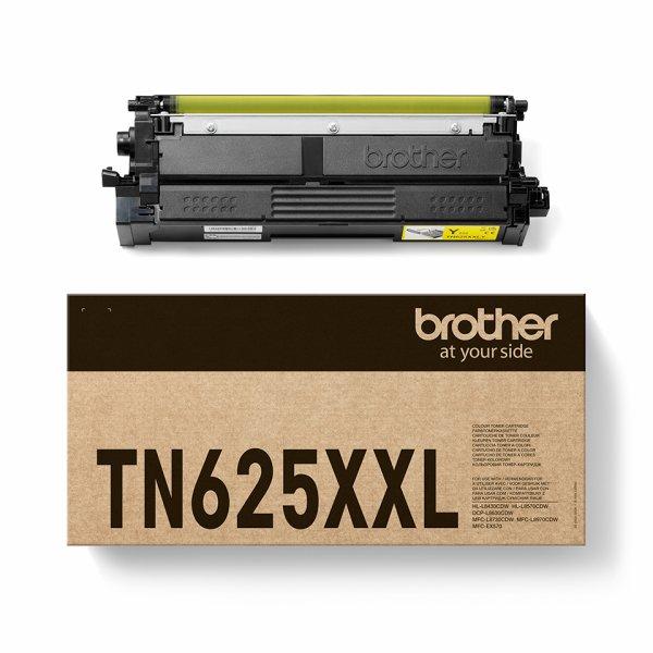 Brother TN625XXLY - Suuri kapasiteetti - keltainen - alkuperäinen - laatikko - väriainekasetti malleihin Brother DCP-L8630CDW, HL-L8430CDW, HL-L8570CDW, MFC-L8730CDW, Workhorse MFC-L8970CDW