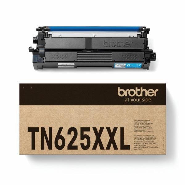 Brother TN625XXLC - Suuri kapasiteetti - sinivihreä - alkuperäinen - laatikko - väriainekasetti malleihin Brother DCP-L8630CDW, HL-L8430CDW, HL-L8570CDW, MFC-L8730CDW, Workhorse MFC-L8970CDW