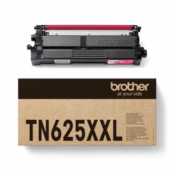 Brother TN625XXLM - Suuri kapasiteetti - magenta - alkuperäinen - laatikko - väriainekasetti malleihin Brother DCP-L8630CDW, HL-L8430CDW, HL-L8570CDW, MFC-L8730CDW, Workhorse MFC-L8970CDW