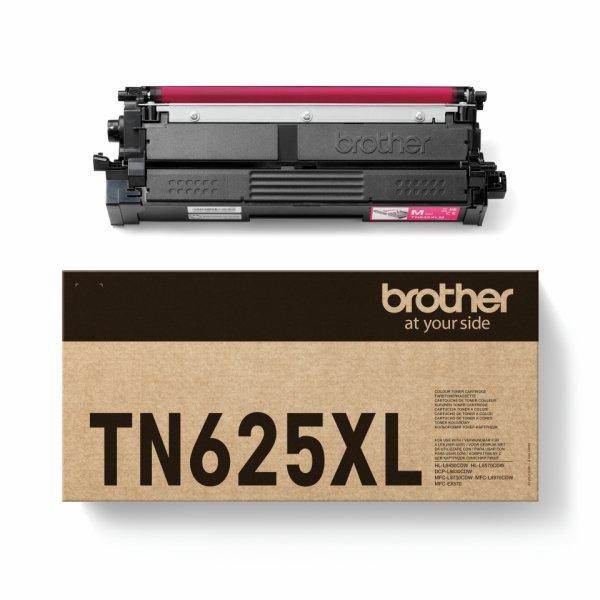Brother TN625XLM - Suuri kapasiteetti - magenta - alkuperäinen - laatikko - väriainekasetti malleihin Brother DCP-L8630CDW, HL-L8430CDW, HL-L8570CDW, MFC-L8730CDW, Workhorse MFC-L8970CDW