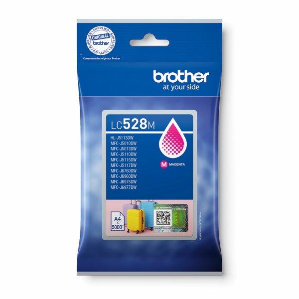 Brother LC528M - Magenta - alkuperäinen - tyynypakkaus - mustepatruuna malleihin Brother MFC-J6975DW, MFC-J6977DW