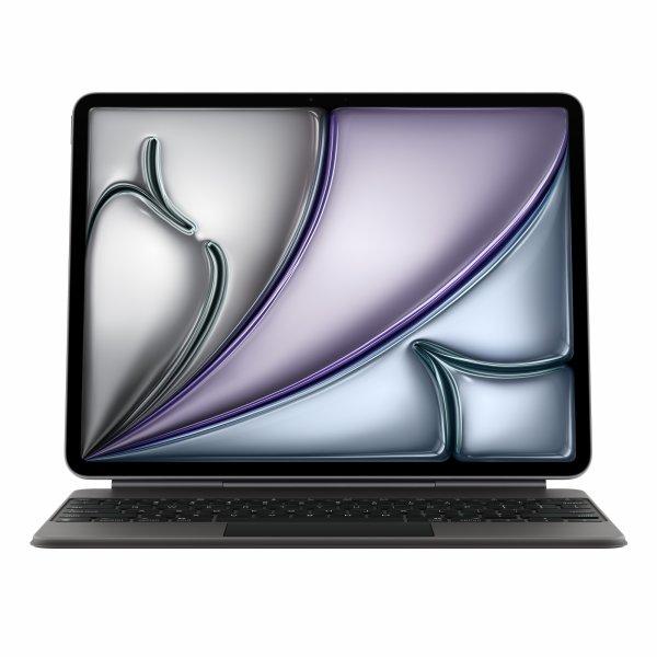 Apple Magic Keyboard - Näppäimistö- ja kalvokotelo - sekä kosketuslevy - Apple Smart connector - QWERTY - Kansainvälinen englanti - musta malleihin 13-inch iPad Air (M2, M3)