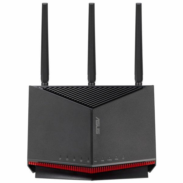 Asus Rt-Be86U Wireless Router 10 Gigabit Ethernet Dual-Band (2.4 Ghz / 5 Ghz) Black