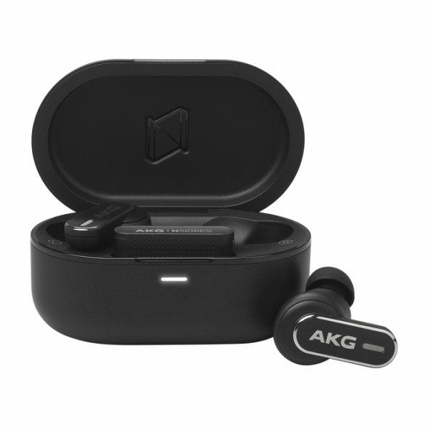 AKG N5 Hybrid nappikuulokkeet aktiivisella melunvaimennuksella, musta
