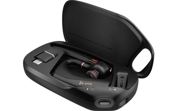 HP Poly Voyager Legend 50 - Kuulokkeet + mikrofoni - korvansisäiset - Bluetooth - langaton - USB-C Bluetooth-sovitin - musta - UC-sertifioitu - latauskotelo
