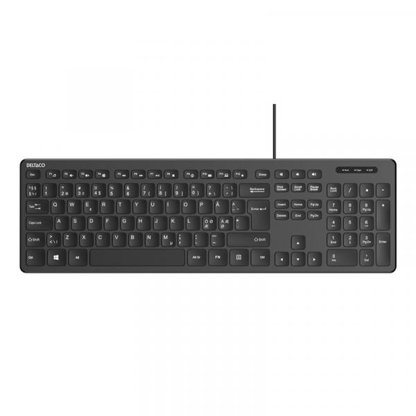 Fullsize wired membrane keyboard with volume media keys