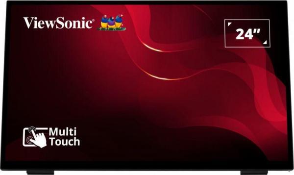 ViewSonic TD2465, 24, Full HD (1920x1080), 10-point PCAP VA LED Touch Monitor. 7ms, 250nits, -Black