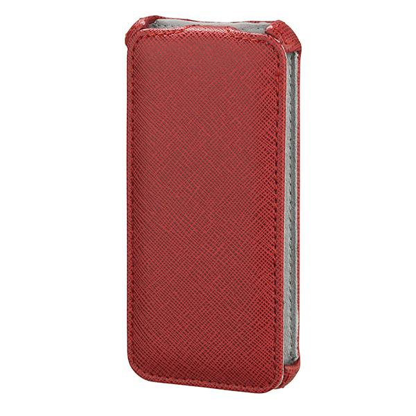 Hama iPhone5 Laukku Flip-Front Punainen Nahkaa