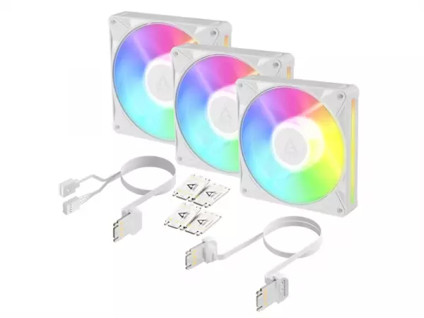 ARCTIC Fan BioniX P14 A-RGB White - 14 cm - 3-pack