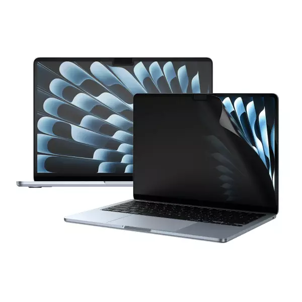 PanzerGlass Magnetic 2-Way Privacy Film Screen Protector MacBook Air 13.6 M5 M4 M3 M2 Apple - MacBook Air 13.6 M2, Apple - MacBook Air 13.6 M3, Apple - MacBook Air 13.6 M4, Apple - MacBook Air 13.6 M5