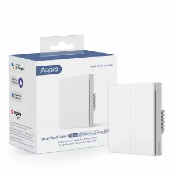  Aqara Smart Wall Switch H1 with neutral, double rocker