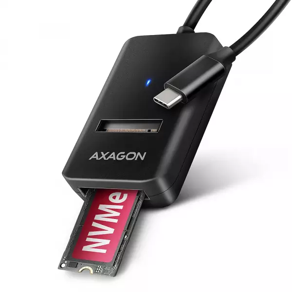 AXAGON ADM2-CM M.2 Adapter, USB-C 3.2 Gen2 - NVMe / SATA SSD
