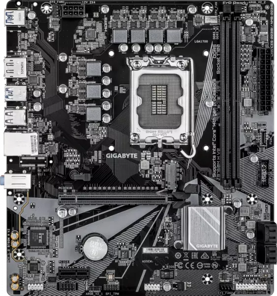 Gigabyte Motherboard - Supports Intel Core 14Th Gen Cpus, 5+1+1 Phases Digital Vrm, Up To 8000Mhz Ddr5 (O.C.), 1Xpcie 4.0 M.2, 1Gbe Lan, Usb