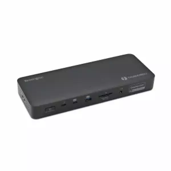 Kensington SD5920T EQ - Telakointiasema malleihin kannettava - USB4 / Thunderbolt 4 - 2 x HDMI, 3 x DP, 2 x Thunderbolt 4 - 1GbE, 2.5GbE - 149.1 watti(a) - Eurooppa