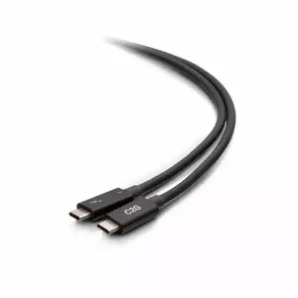 C2G 6ft Thunderbolt 4 USB C Active Cable - USB C to USB C - 40Gbps - M/M - Thunderbolt-kaapeli - USB-C (uros) to USB-C (uros) - USB 3.2 / DisplayPort 2.1 / Thunderbolt 4 - 30 V - 1.83 m - USB-virransyöttö (100 W), tuki 8K 60 Hz, 4K 60Hz (4096 x 2160)