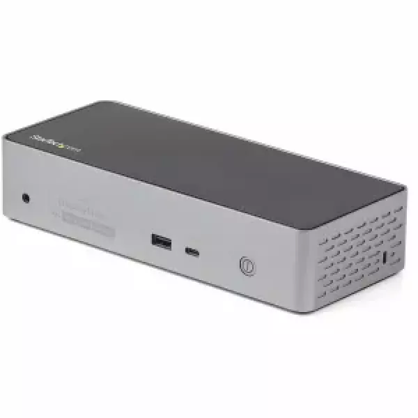 StarTech.com USB-C Dock, 4K 60Hz Quad Monitor DisplayPort amp HDMI, Universal USB C 100W Power Delivery Charging, USB Hub w/ 1x USB Type-C amp 3x USB-A, , Audio - Thunderbolt 3 Compatible (DK31C4DPPDUE) Dockingstation