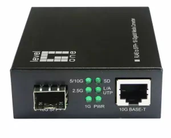 LevelOne GVT-2051 Fibermedieomformer Fast Ethernet Gigabit Ethernet (optisk) Fast Ethernet (optisk) 10 Gigabit Ethernet 10 Gigabit Ethernet (optisk) 5 Gigabit Ethernet 2.5 Gigabit Ethernet