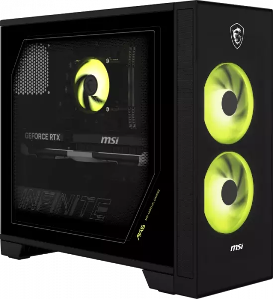 MSI MAG Infinite S AI 2NVL5-057AT Intel Core Ultra 5 225F, 16GB DDR5 RAM, 1TB M.2 SSD, GeForce RTX 5060, Windows 11 Home