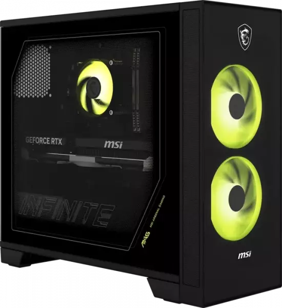MSI MAG Infinite Z 8B 9NVPR7-051AT AMD Ryzen 7 9700X, 16GB DDR5 RAM, 1TB M.2 SSD, GeForce RTX 5070 (12GB GDDR7), Windows 11 Home