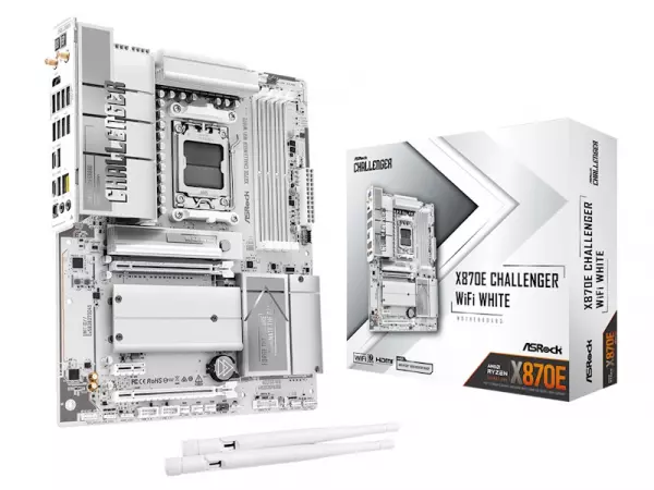 ASRock X870E Challenger WiFi White ATX Socket AM5