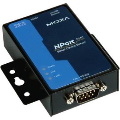 Moxa NPort sarjaporttipalvelin, 1 portti (DB9 uros), RS-232, RJ45